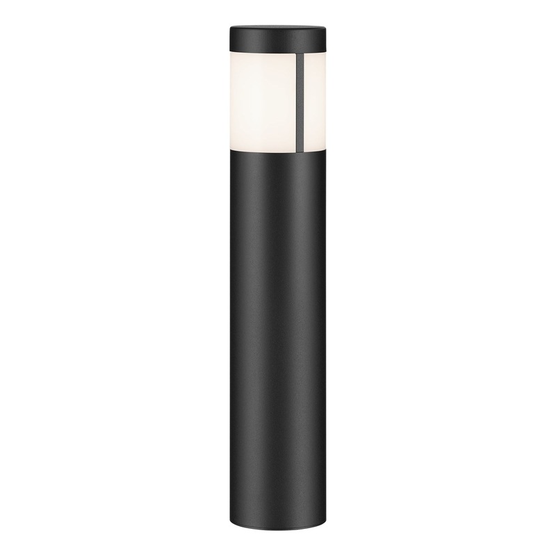 12 Volt LED 15.2″ Round Bollard Textured Black 2700K