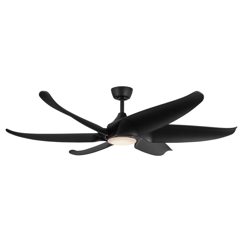 60″Ceiling Fan from the Coronado Collection in Matte Black Finish by Kuzco Lighting