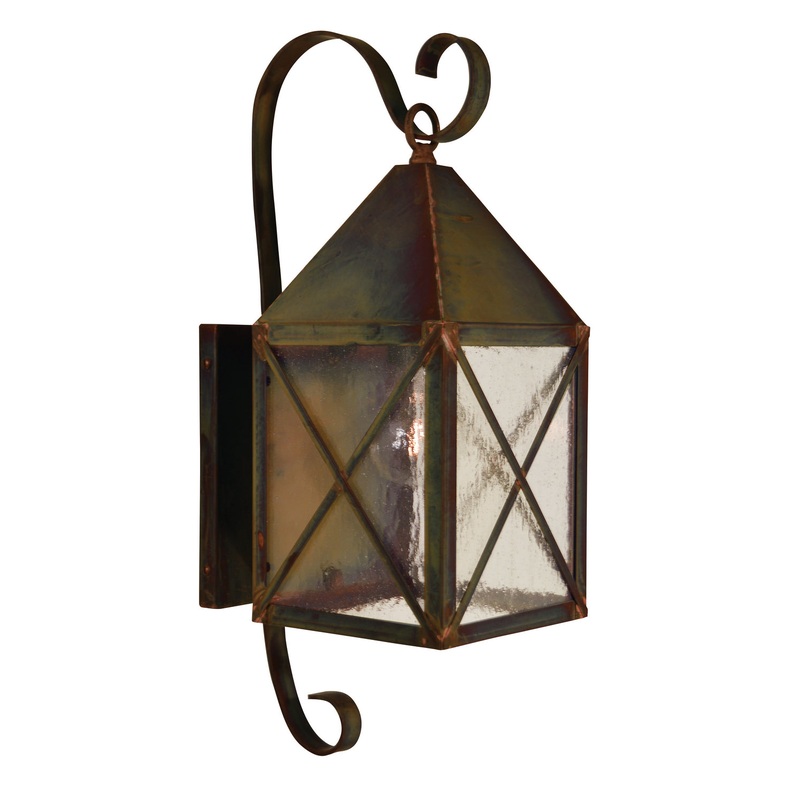 Arroyo NOB-6RM-RC Nottingham One Light Wall Mount Raw Copper