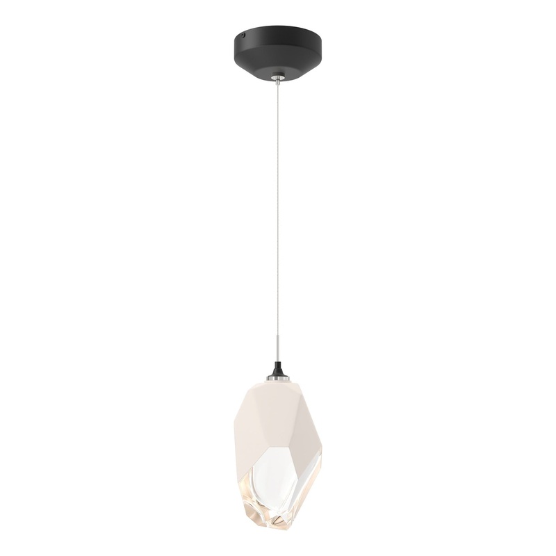 Chrysalis 1-Light Large Pendant Black White Crystal (WP)