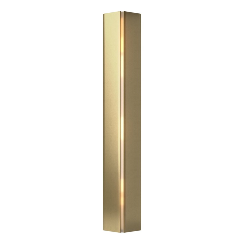Gallery Small Sconce Modern Brass Ivory Art Glass (CC)