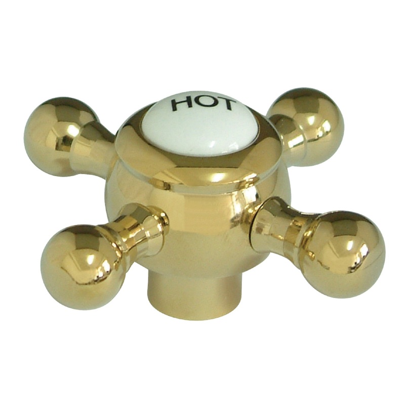 KSH4462BXH Hot Metal Cross Handle, Polished Brass