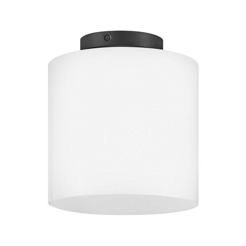 LED Flush Mount from the Pippa Collection in Black Finish by Lark