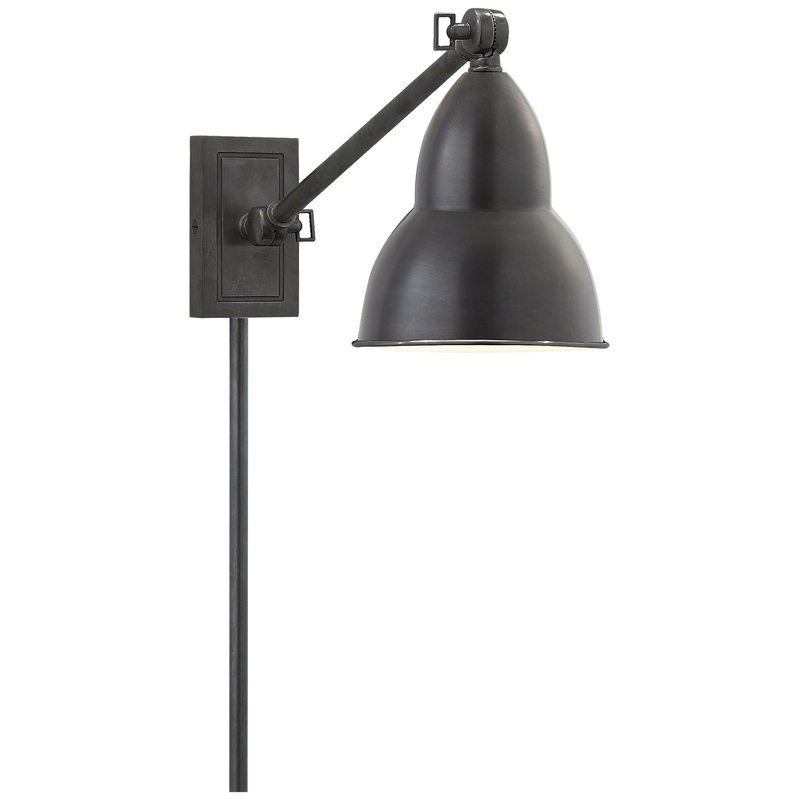 LED Wall Sconce from the French Library2 Collection in Bronze Finish by Visual Comfort Signature