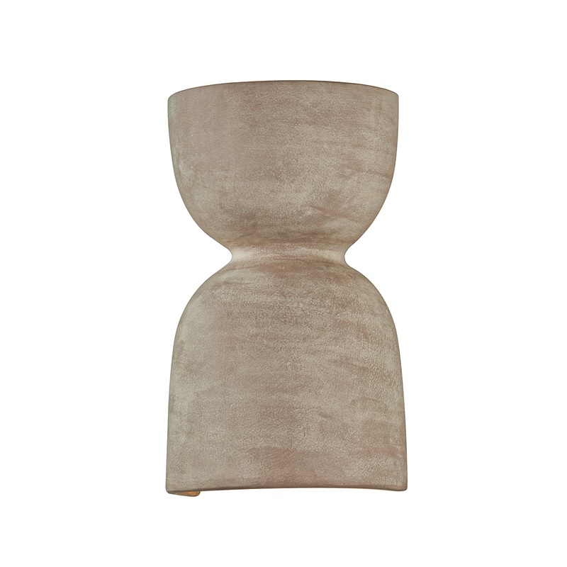 Natalia Wall Sconce Aged Brass/Ceramic Windy Dune