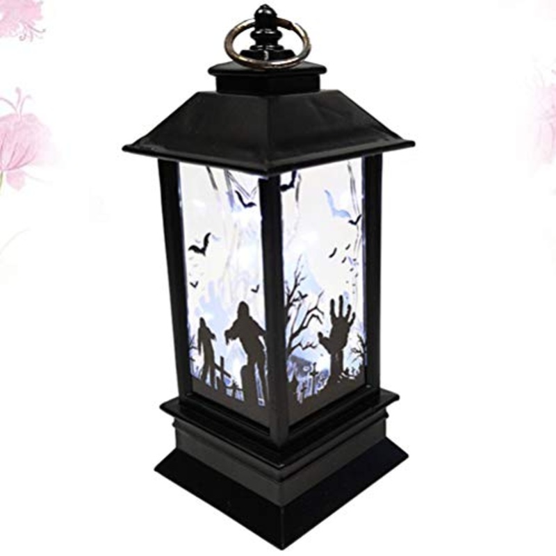 NUOBESTY Luci da Tavolo Halloween Luminose Lanterna Sospesa per Halloween Lampada Decorativa per Halloween per Ornamento Decorazioni per Feste di Halloween (1Pz)