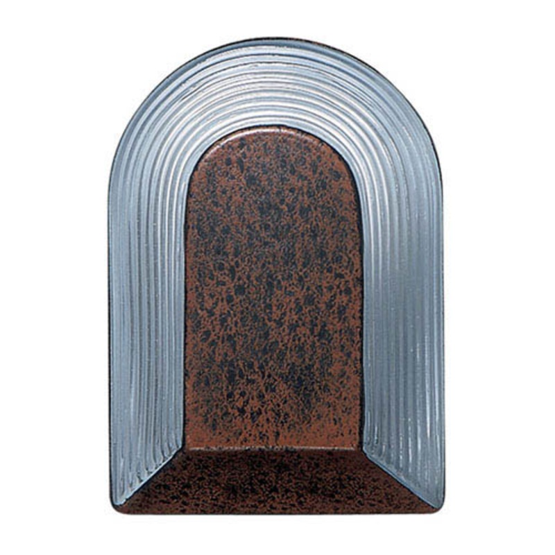 One Light Outdoor Wall Sconce from the Costaluz Series Collection in Rust/Clear Finish by Besa