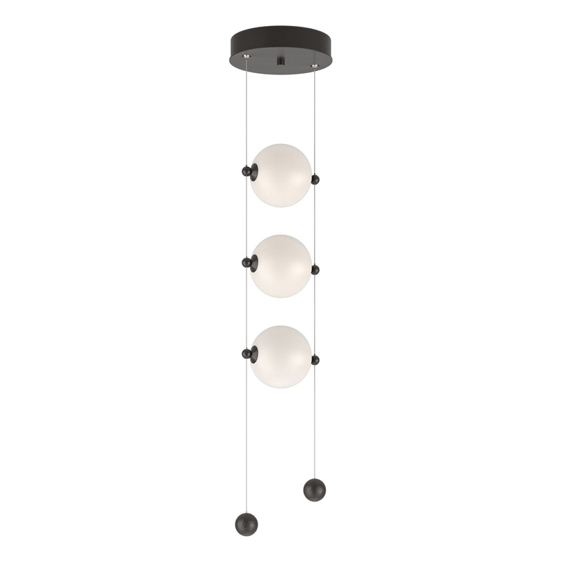 Abacus 3-Light LED Pendant Oil Rubbed Bronze Opal Glass (GG)