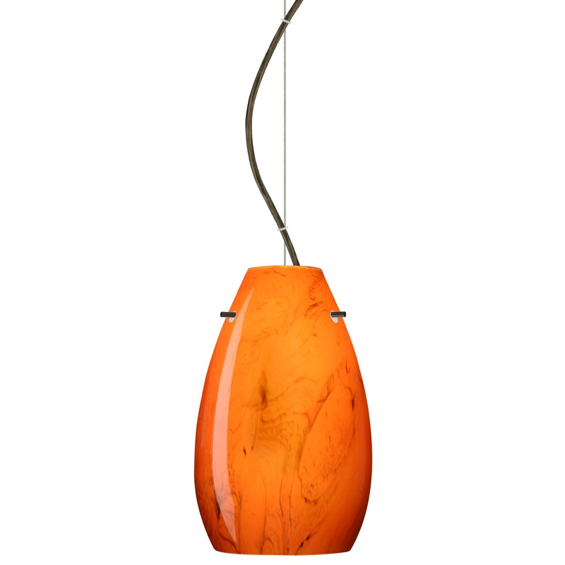 Besa 1KX-4126HB-BR Pera One Light Pendant Bronze