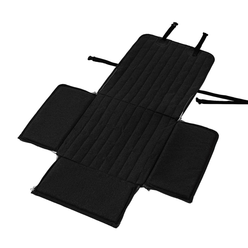 Black Waterproof Front Pet Car Seat Cover – Non-Slip Dog Booster Seat Protector Mat
