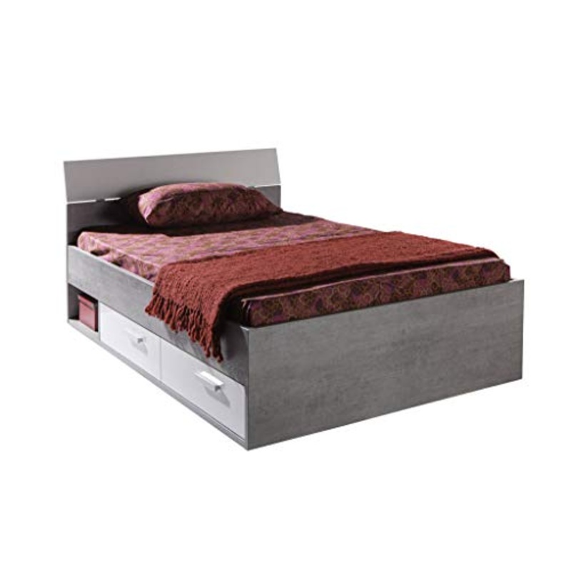 Composad SRL Letto, Legno, Bianco, a_Una_Piazza