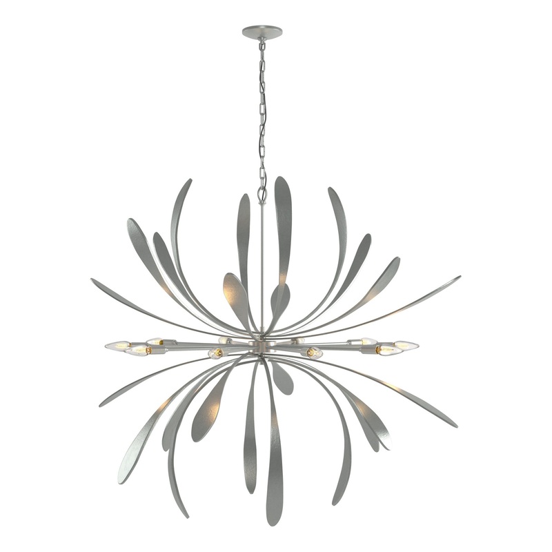 Dahlia Large Chandelier Vintage Platinum