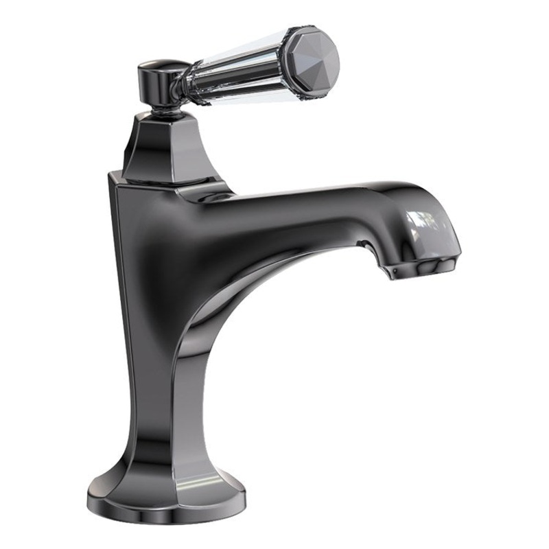 Lavatory Faucet Metropole 1 Lever ADA Midnight Chrome 1.2 Gallons per Minute Brass Spout Height 4-1/3 Inch