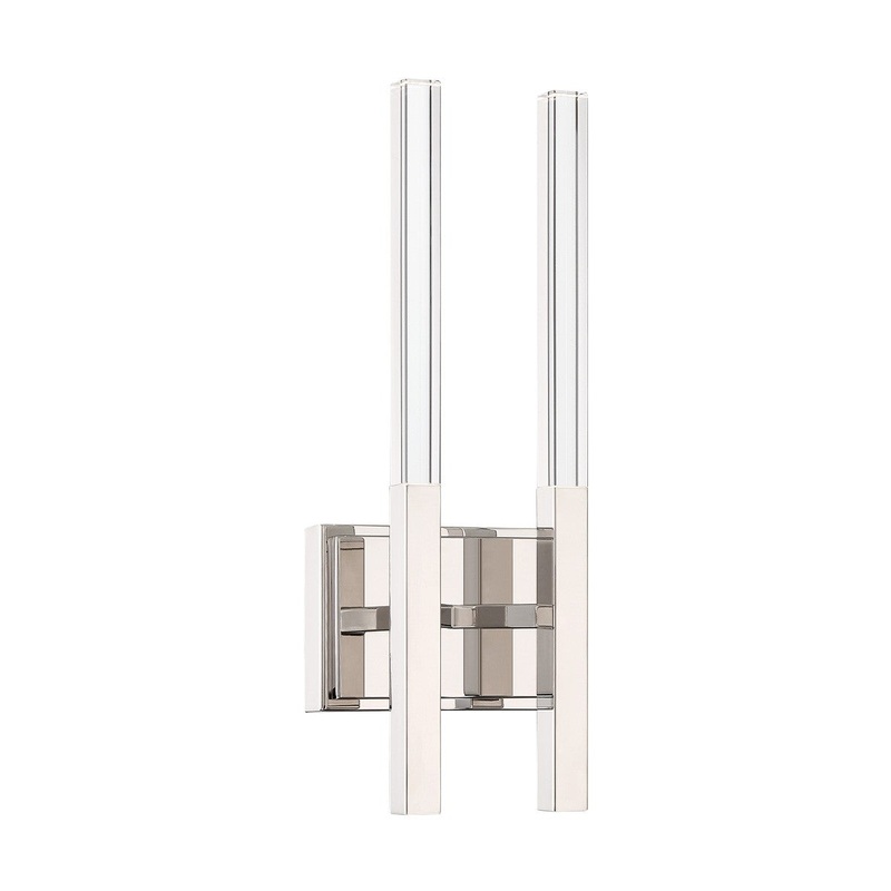 LED Vanity from the Benicio Collection in Polished Nickel Finish by Eurofase