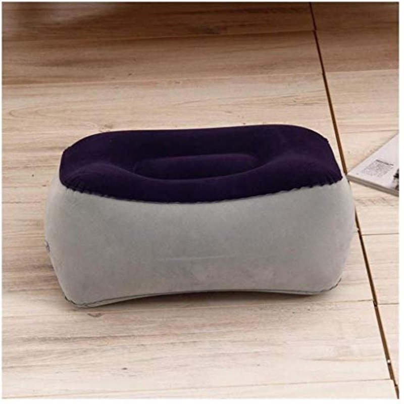 Lettino da viaggio Lettino da viaggio morbido poggiapiedi cuscino PVC gonfiabile resto del piede dell’ammortizzatore del cuscino Air Travel Office Home gamba Piedi di distensione strumento Bambini Bed