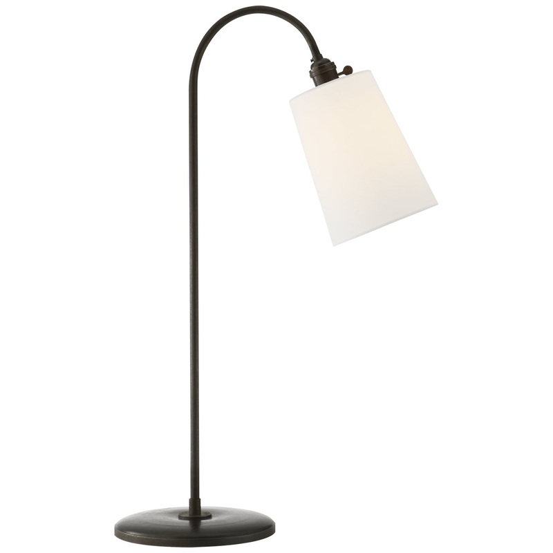 One Light Table Lamp from the Mia Lamp Collection in Aged Iron Finish by Visual Comfort Signature