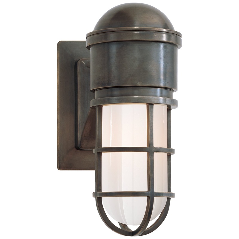 One Light Wall Sconce from the Marine2 Collection in Bronze Finish by Visual Comfort Signature
