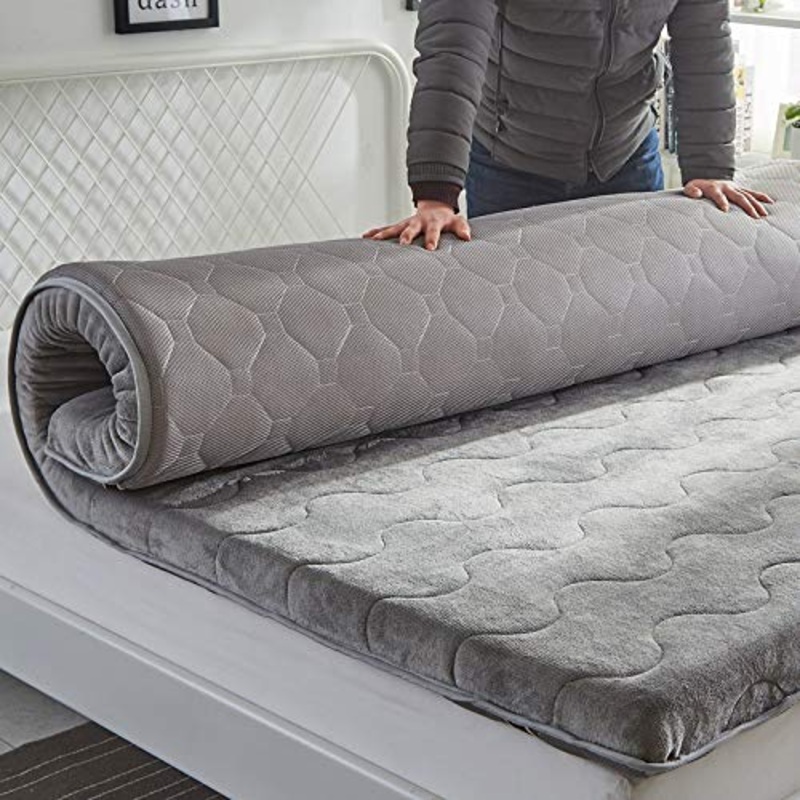 YAHAO Tradizionale Pavimento Giapponese Futon Materassi, Addensare Materasso Tatami Dormire Pad Rivestimento Sfoderabile Lavabile Studente Futon,A-90 * 190cm