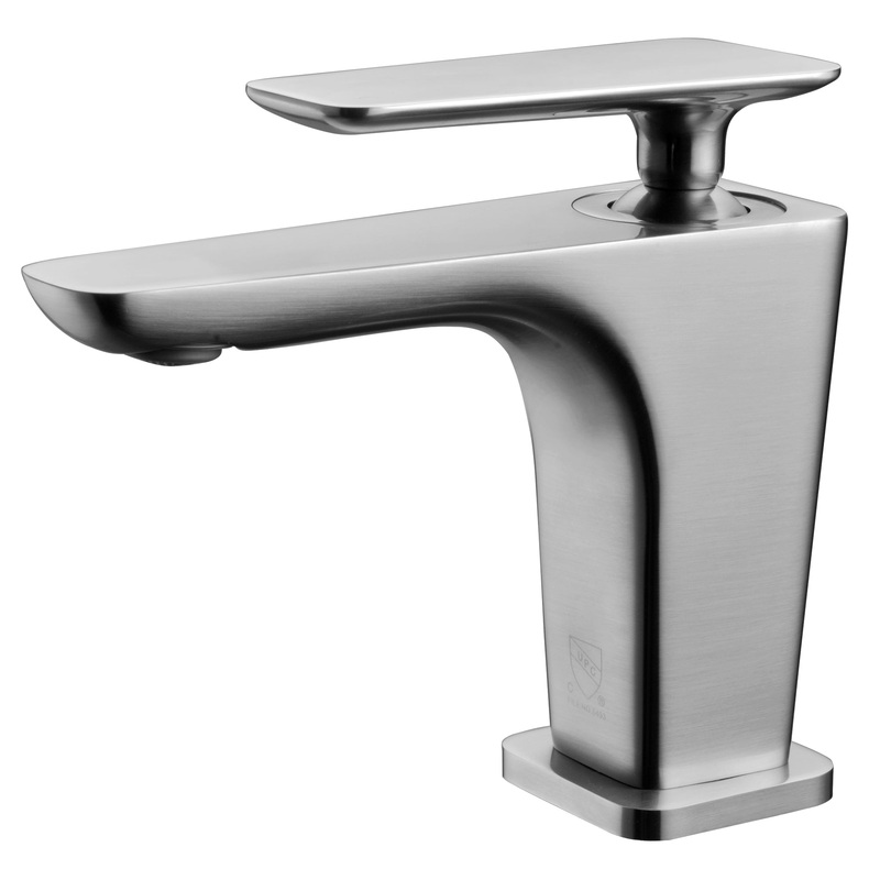 ALFI brand AB1779-BN Brushed Nickel Single Hole Modern Bathroom Faucet