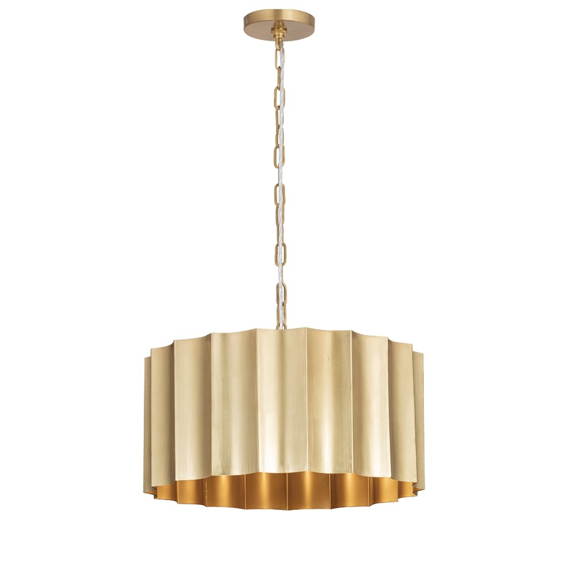 Allegra Large 1-Light Pendant Weathered Brass