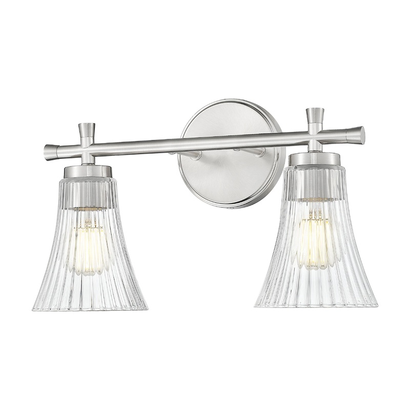 Belle 2-Light Vanity Brushed Nickel