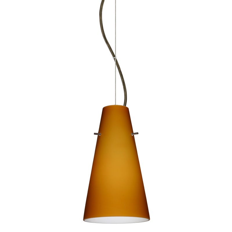 Besa 1KX-412480-BR Cierro One Light Pendant Bronze