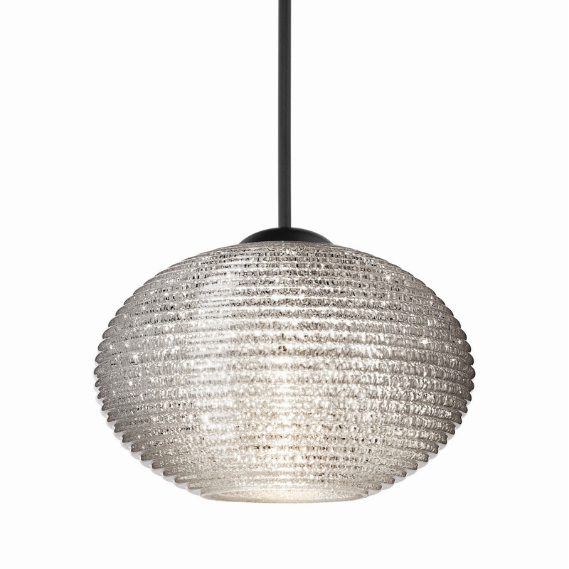 Besa 1XC-5612GL-BK Besa Lasso Pendant One Light Pendant Black