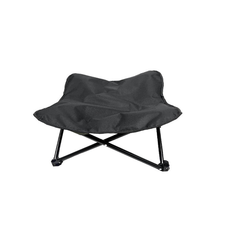 Black Elevated Comfort Pet Bed – Portable & Foldable Dog Cat Cot – Durable 600D Oxford Fabric, Washable Cover, All Seasons