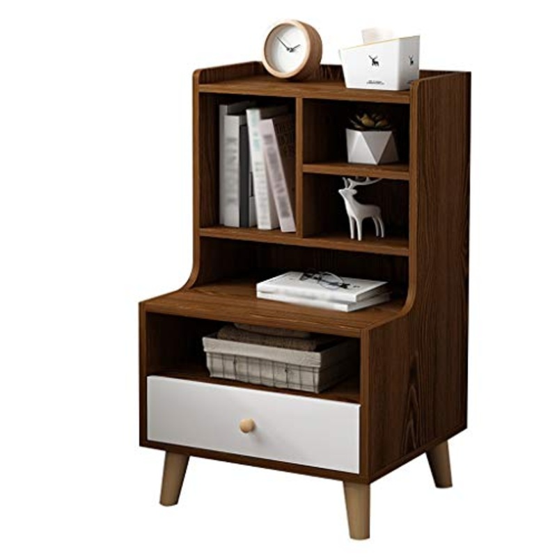 Comodino Stoccaggio Addensare Legno Domestica Assembly Studio Solid Locker Floor-Standing Camera di pompaggio Corridoio Multifunzione Storage Box FANJIANI (Color : A)