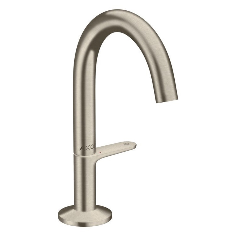 Lavatory Faucet One Select 140 1 Lever ADA WaterSense Brushed Nickel 1.2 Gallons per Minute Deck Mount Less Drain 1 Hole CoolStart EcoRight AirPower Comfort Zone Select