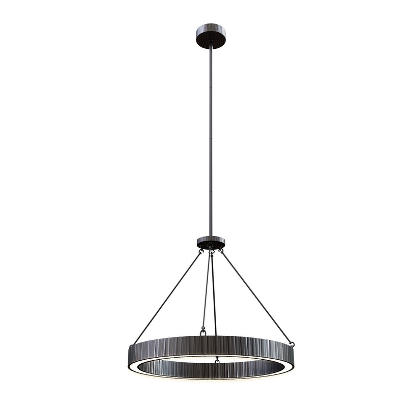 LED Island Pendant from the Kensington Collection in Urban Bronze|Vintage Brass Finish by Alora