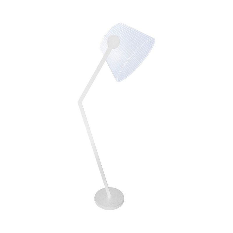 LED Task Floor Lamp with Acrylic Shade White