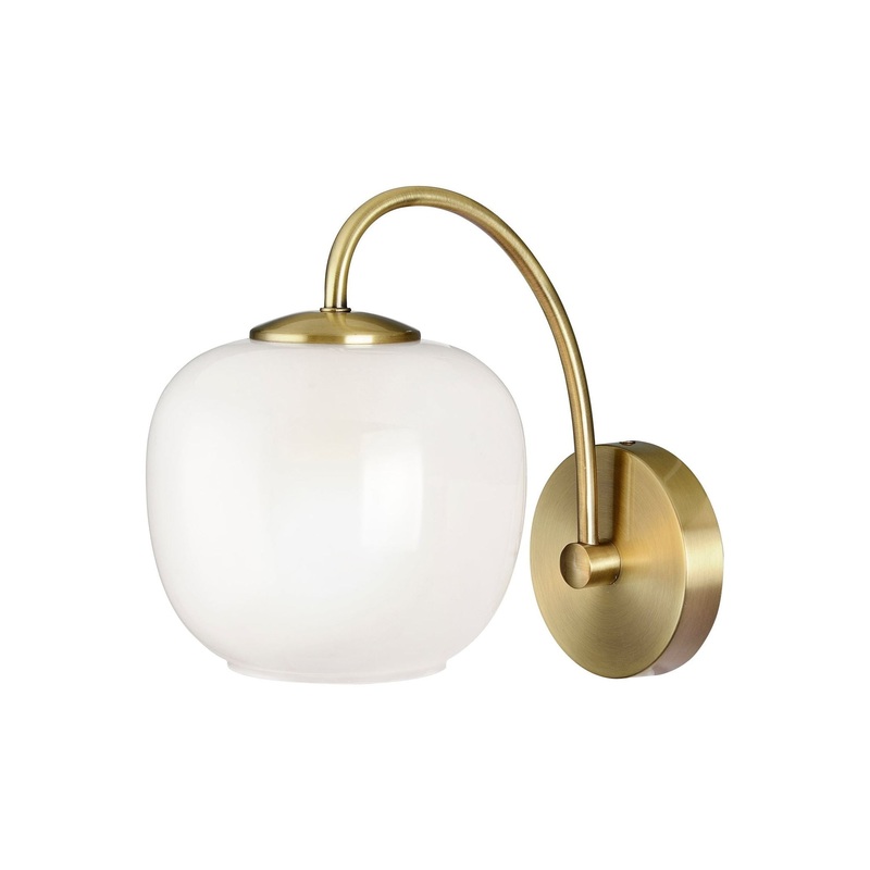 Magnolia Wall Lamp Antique Brass