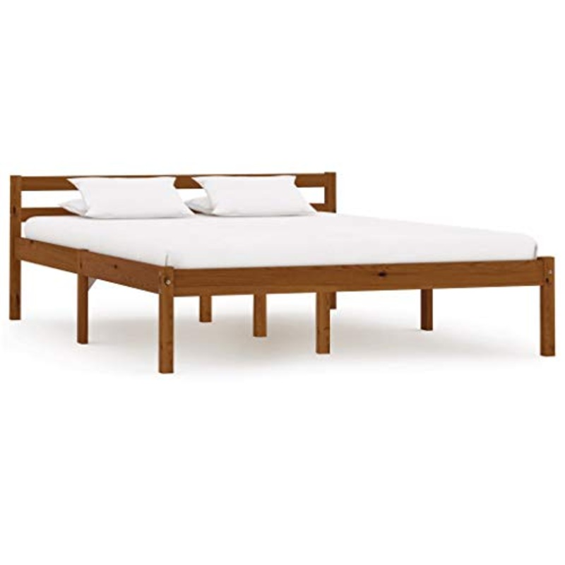 SKM Giroletto Marrone Miele in Legno Massello di Pino 140×200 cm (20.4kg)