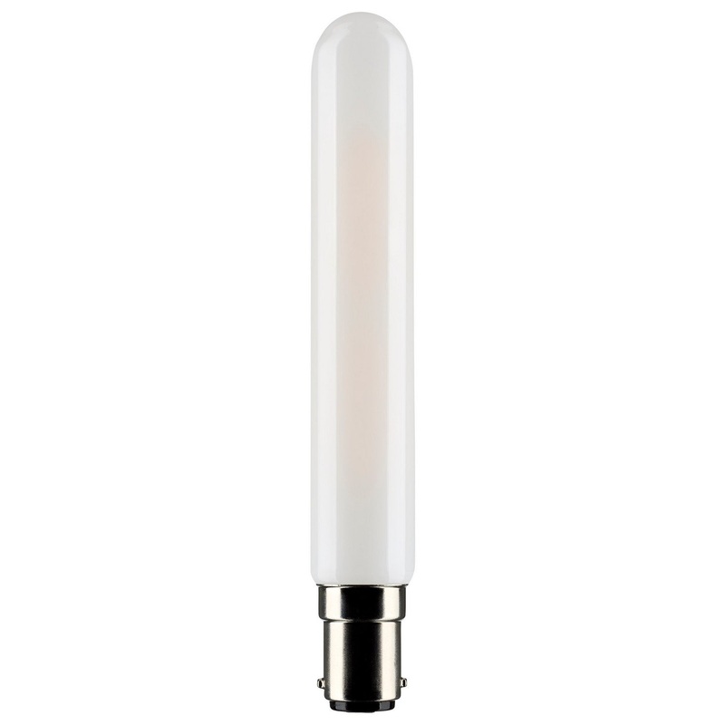 4 Watt T6.5 LED – Frosted – Double Contact Bayonet Base – 3000K – 360 Lumens – 120 Volt Light Bulb by Satco