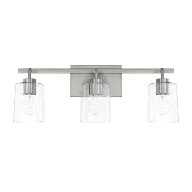 Capital Lighting 128531BN-449 Greyson 3 Light Vanity Brushed Nickel
