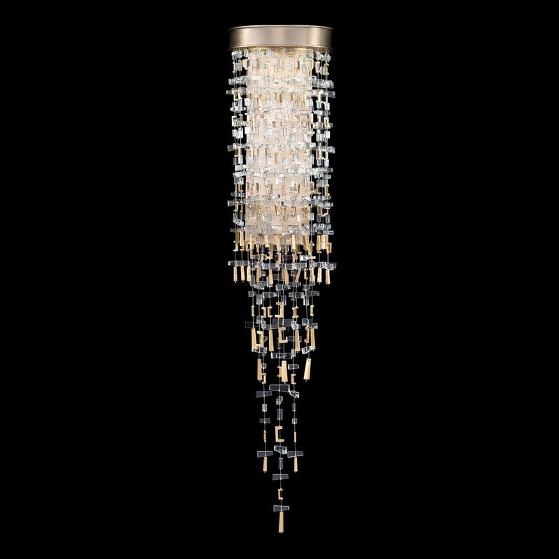 Capri 48″H Sconce Soft Gold Leaf