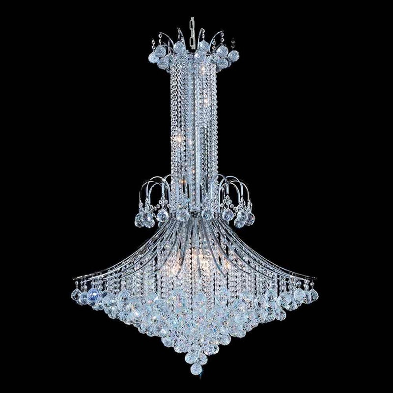 Essentials 16-Light Chandelier Chrome
