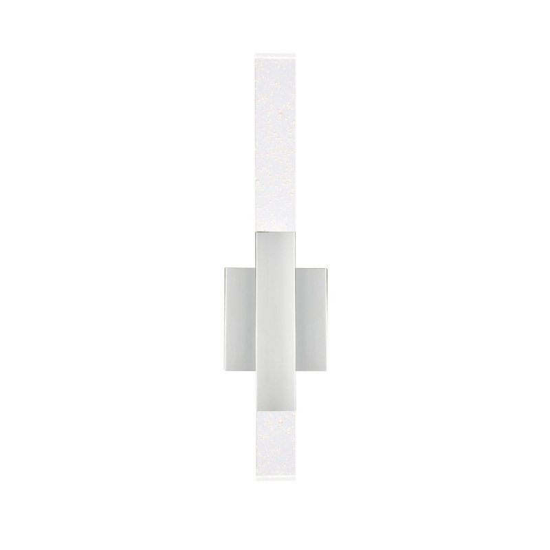 LED Wall Sconce from the Ruelle Collection in Chrome Finish by Elegant Lighting