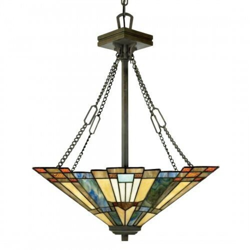 Quoizel TFIK2817VA Inglenook Pendant tiffany 3l  vltn brnz Pendant
