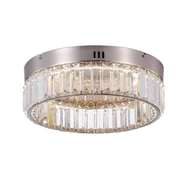 Stella LED Flush Mount – Satin Nickel / 13.75