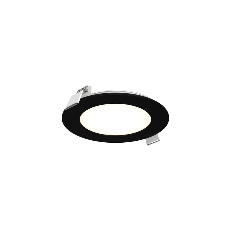 4″ Round CCT LED Recessed Panel Light Black 120V | Triac Dimming