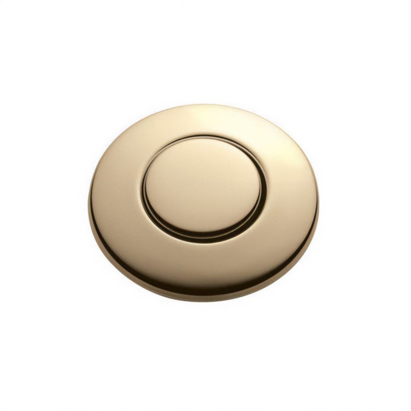 Air Switch Button 1-3/4 Inch French Gold Plastic for Garbage Disposal