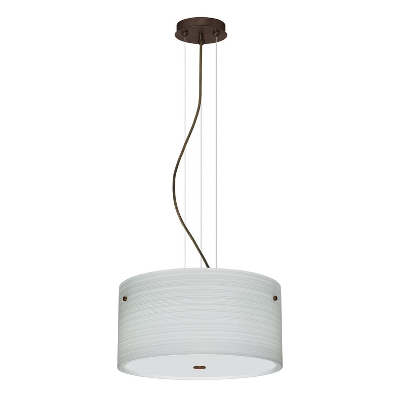 Besa 1KV-4008KR-LED-BR Tamburo Three Light Pendant Bronze (Discontinued)