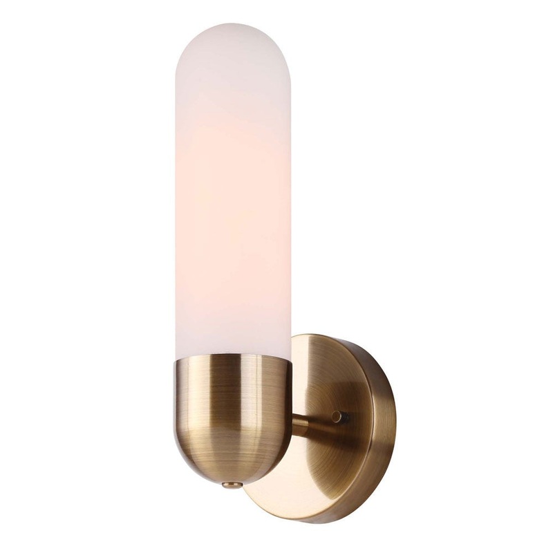 Canarm IWF1126A01GD Bevin One Light Wall Sconce Gold