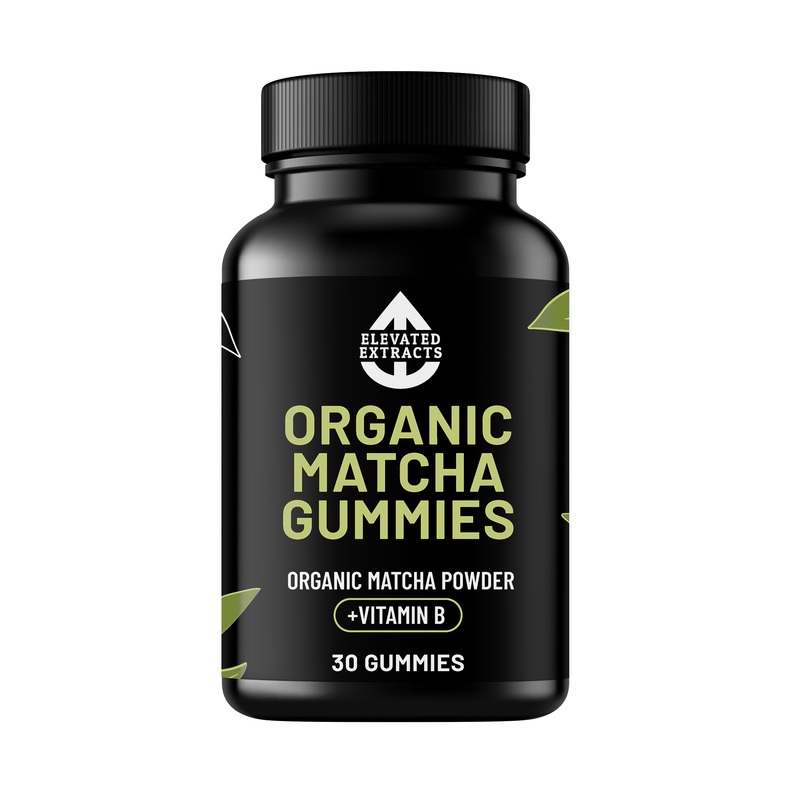 Elevated Extracts Organic Matcha Gummies – 30 Gummies