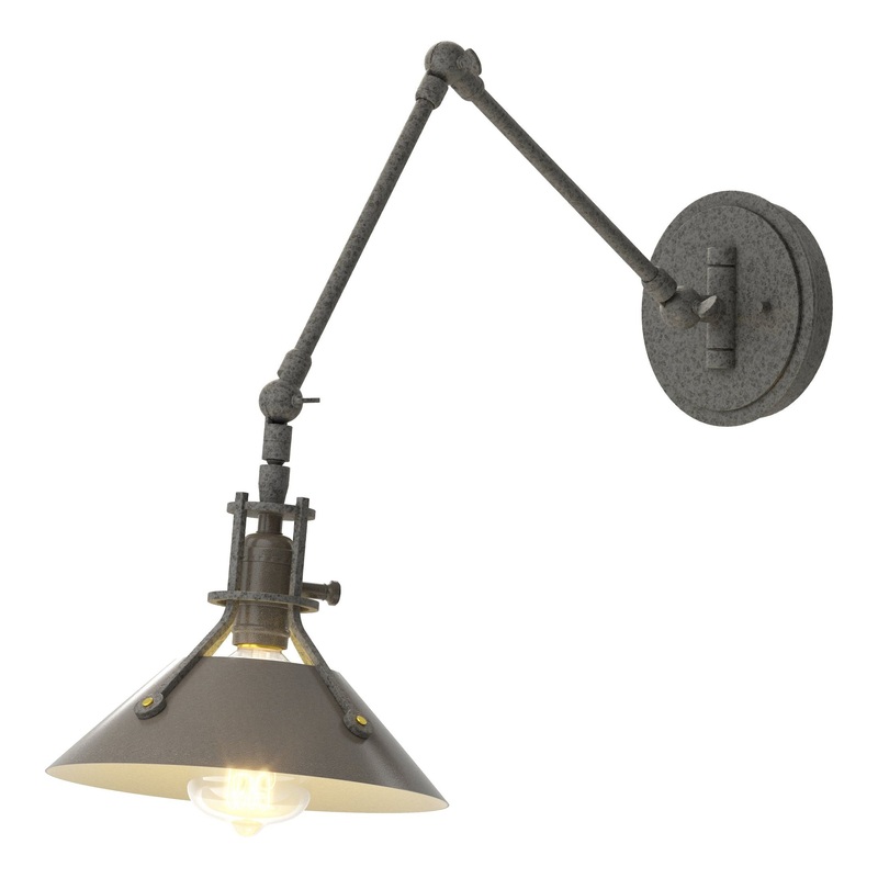 Henry Sconce Natural Iron Dark Smoke
