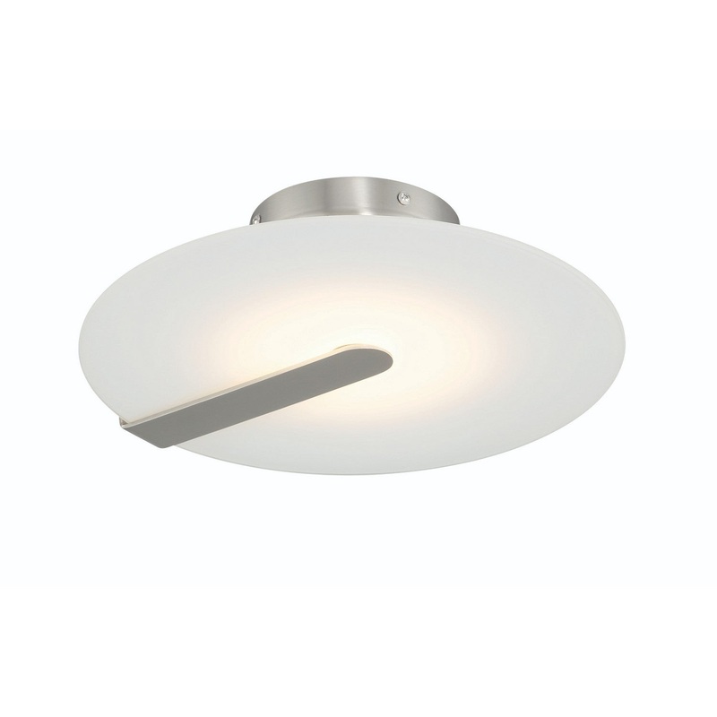 LED Flush Mount from the Nuvola Collection in Nickel Finish by Eurofase