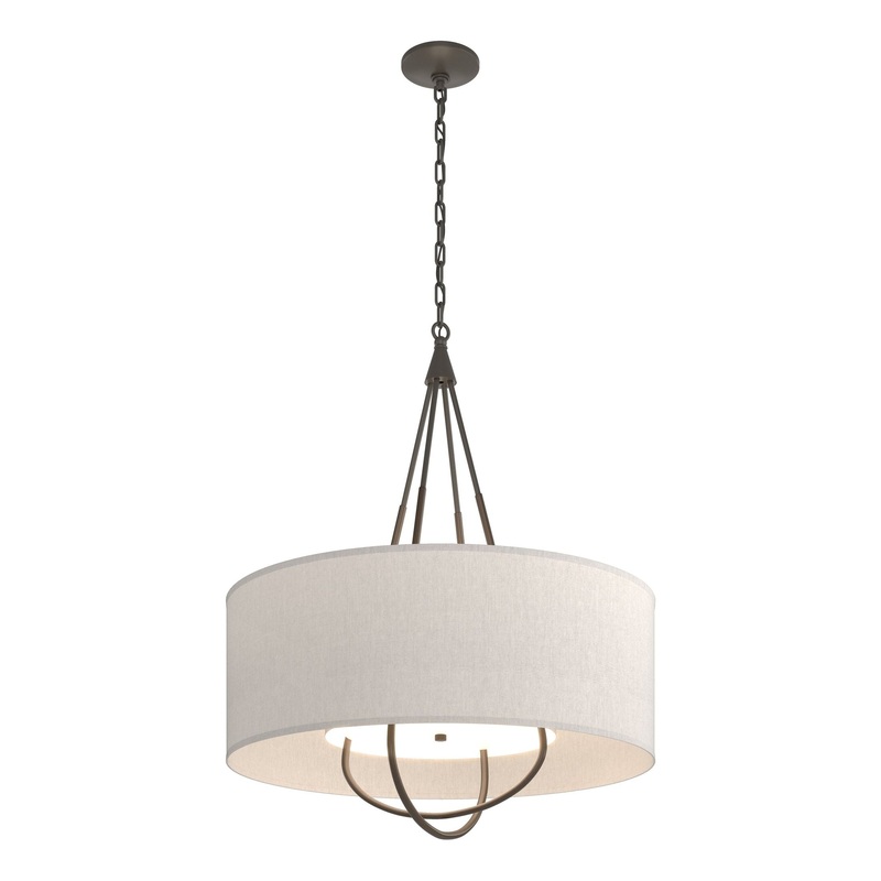 Loop Pendant Dark Smoke Bronze Flax Shade (SE)
