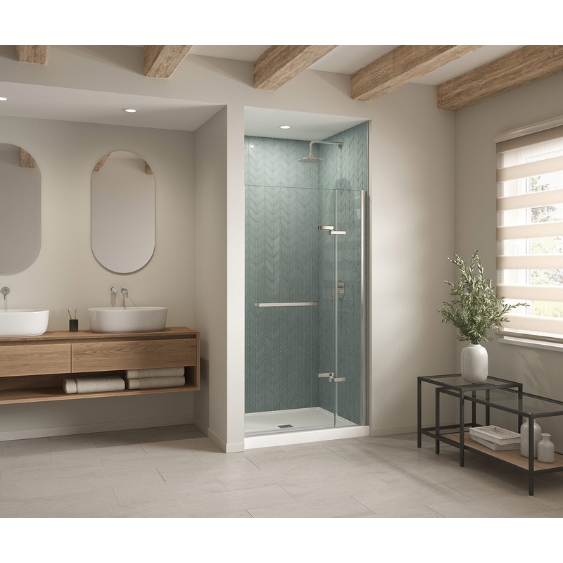 MAAX 420039-541-001-000 B3X 4236 Acrylic Alcove Shower Base with Anti-slip Bottom with Center Drain in White